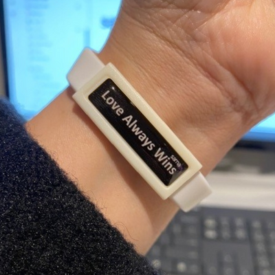 Motivational Domed Wristbands