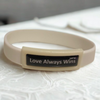 Motivational Domed Wristbands
